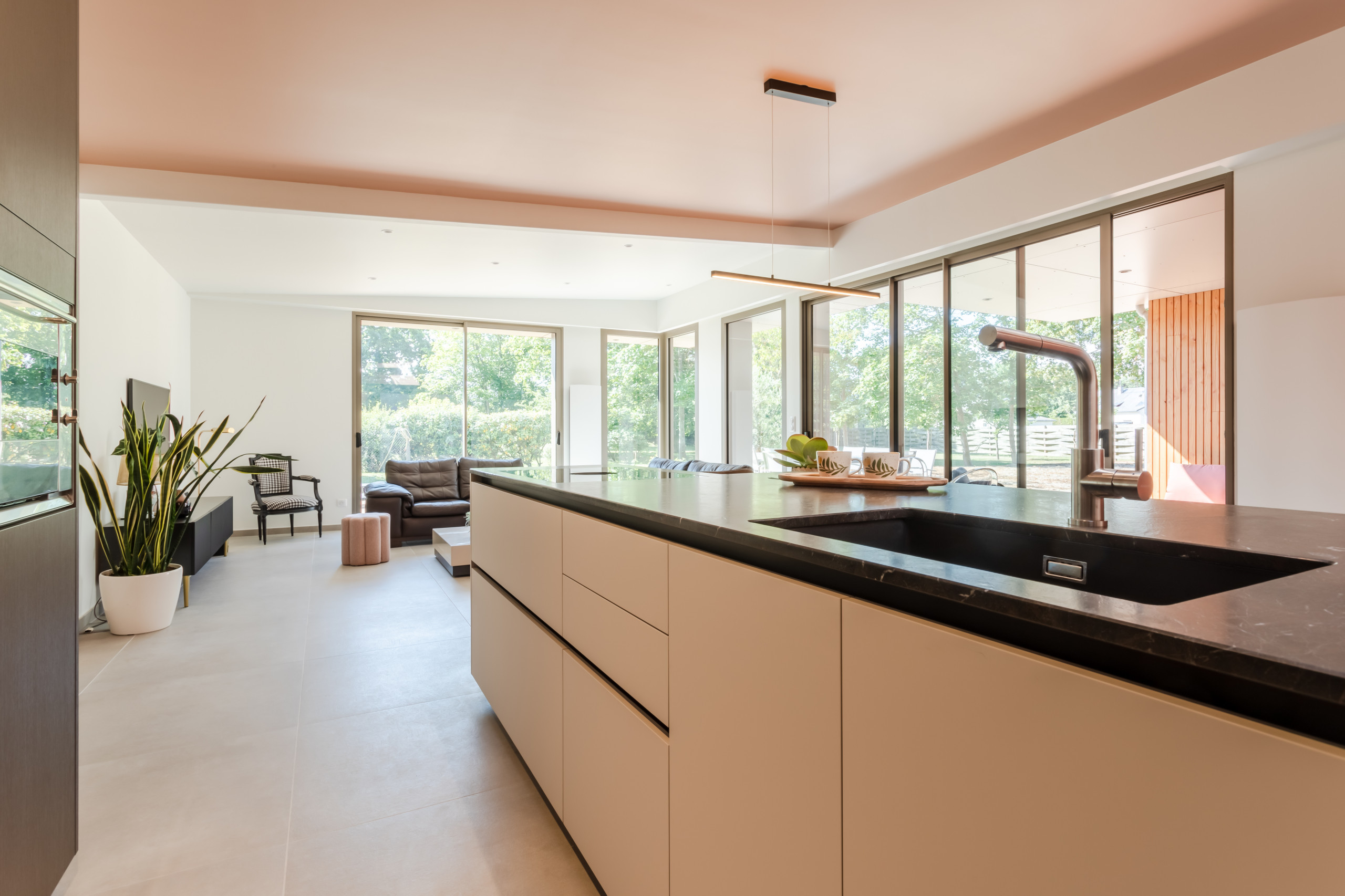 Rénovation d'une cuisine dans une maison neuve