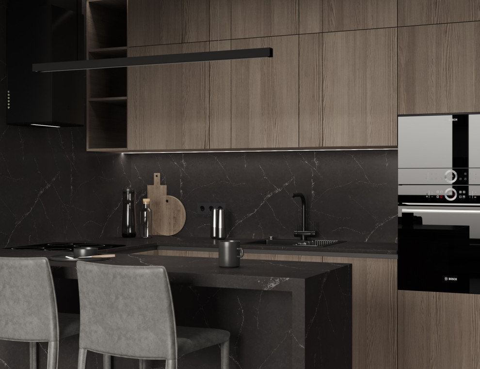 Кухня-гостиная ЖК "Жулебино парк"