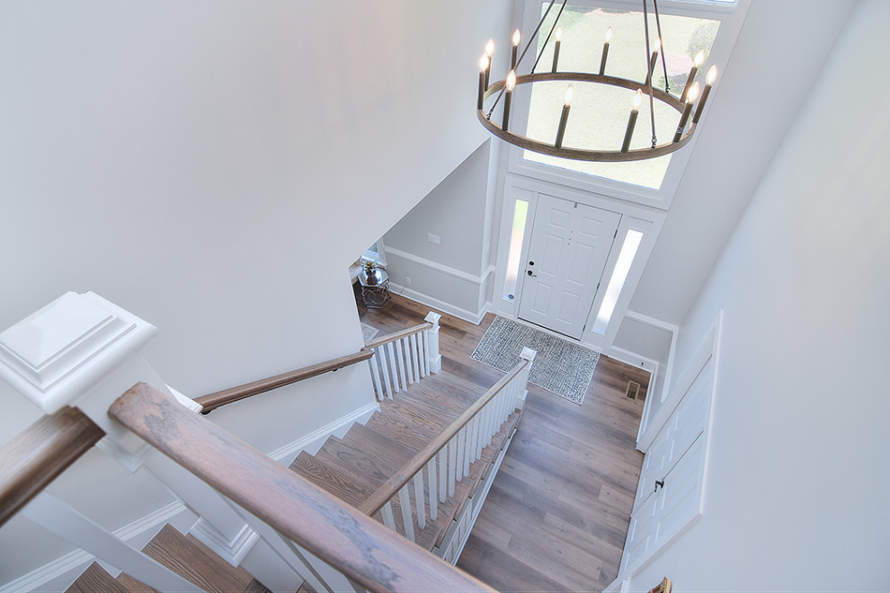 Entryway - transitional entryway idea in Charlotte