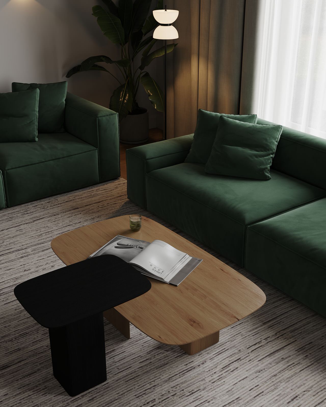 Кухня-гостиная (Частный дом в Малой Валяевке, Пензенская область)