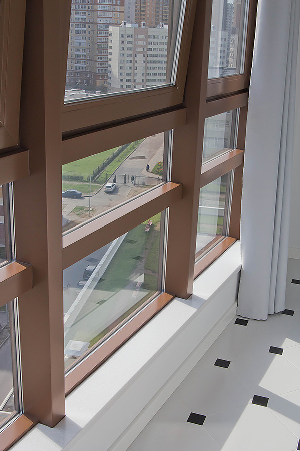 Замена фасадного остекления