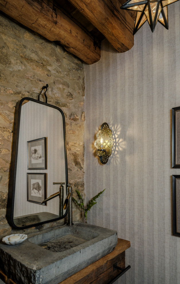 Bucks County Barn Residence - Farmhouse - Powder Room - Philadelphia ...