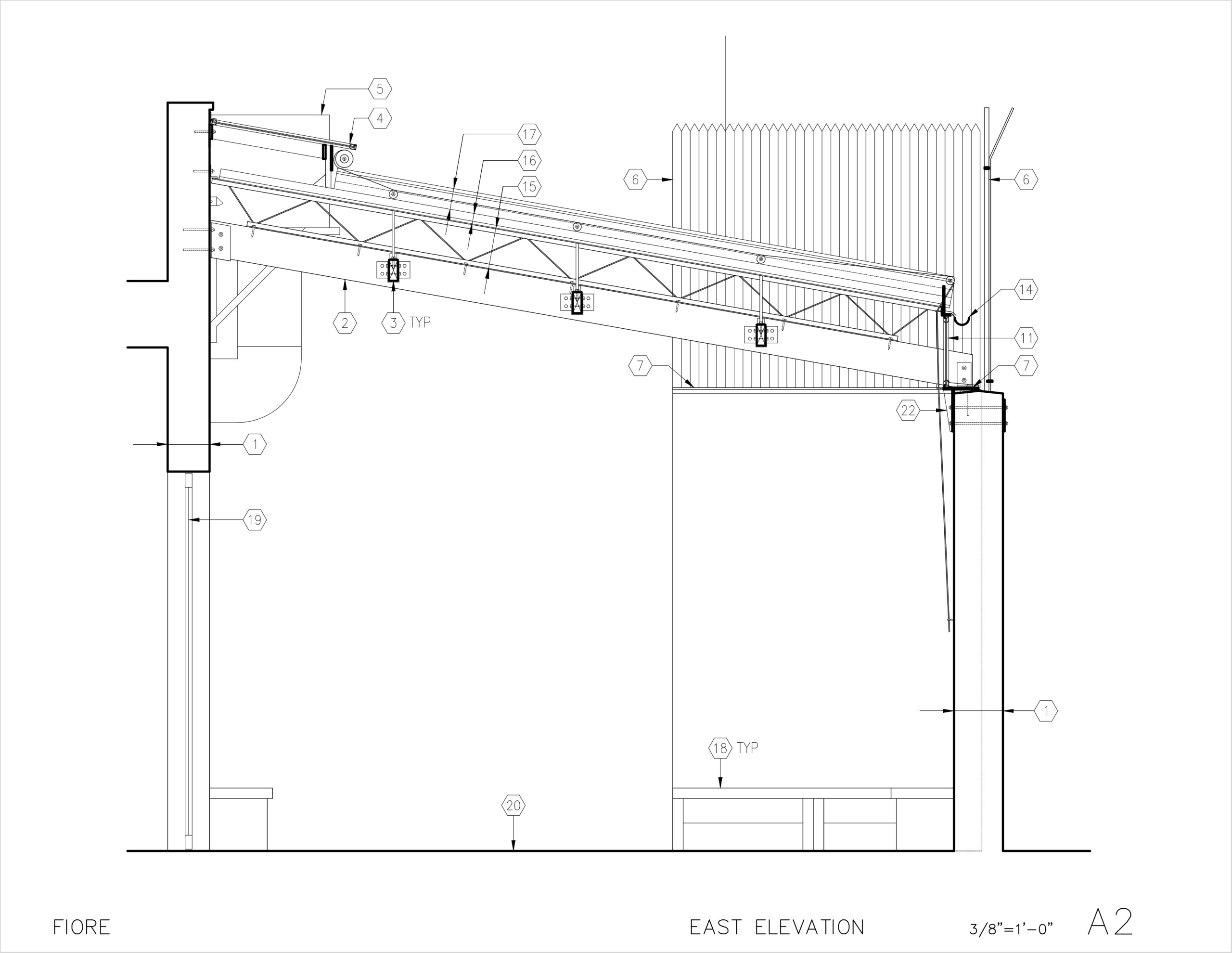 SECTION / EAST ELEVATION