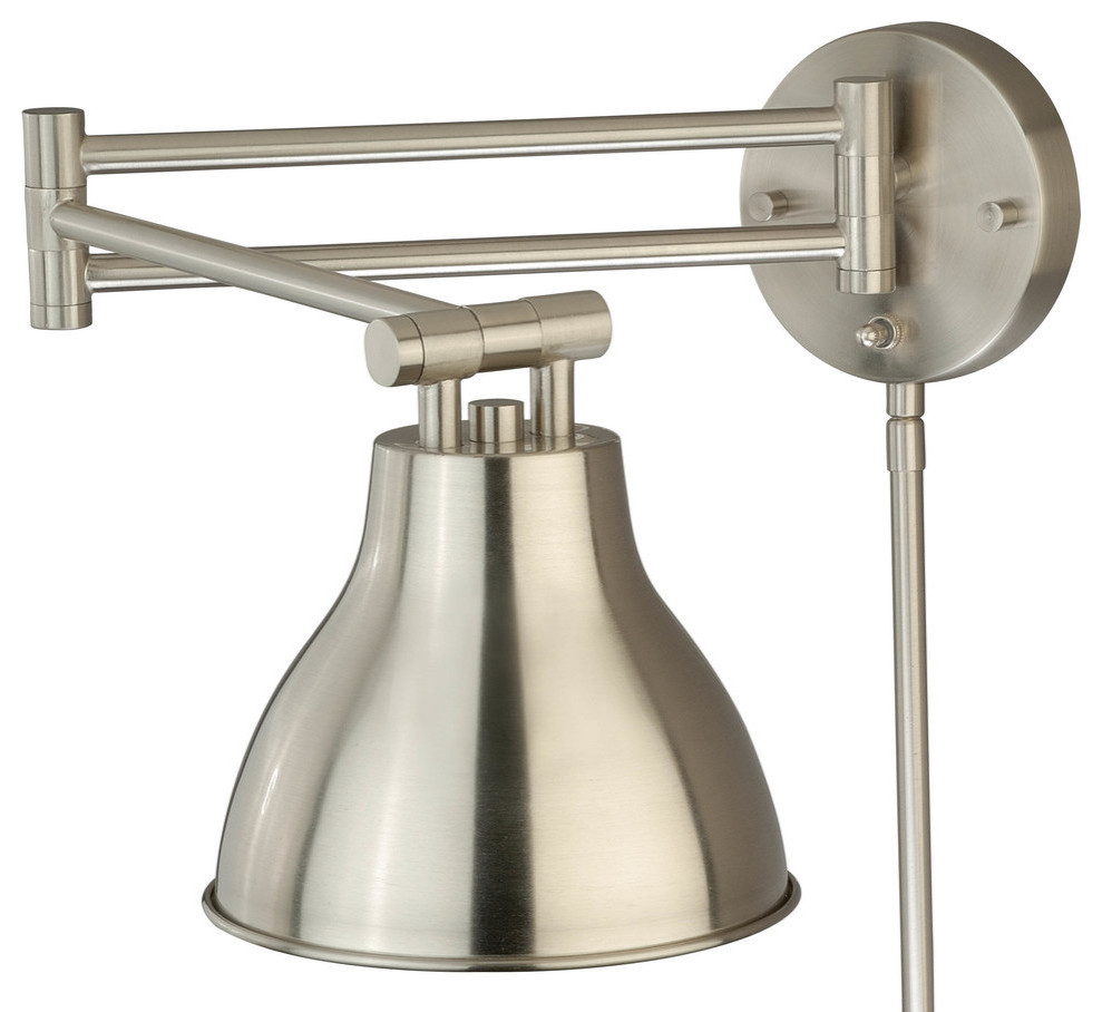 Swing Arm LED Wall Light Transitional Swing Arm Wall Lamps by