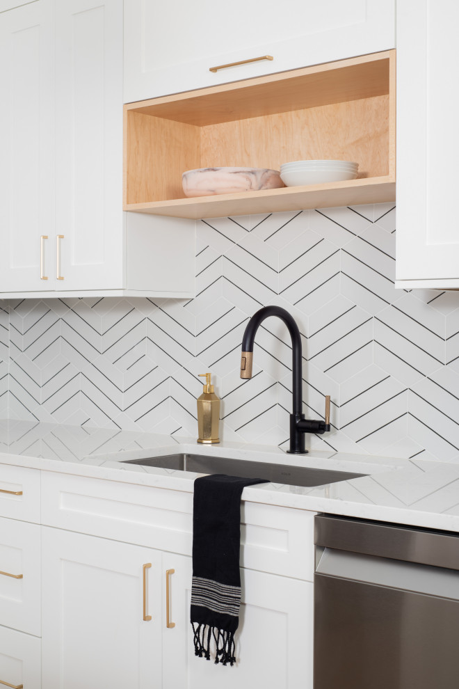 Kitchen - transitional kitchen idea in Chicago