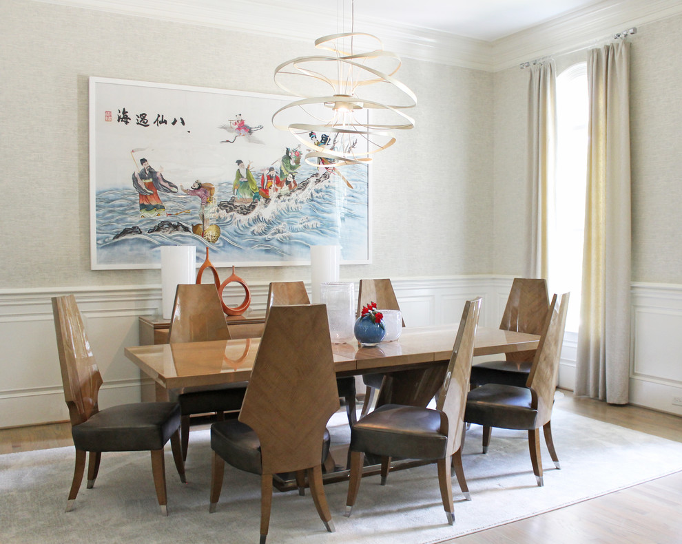 Dining room - transitional dining room idea