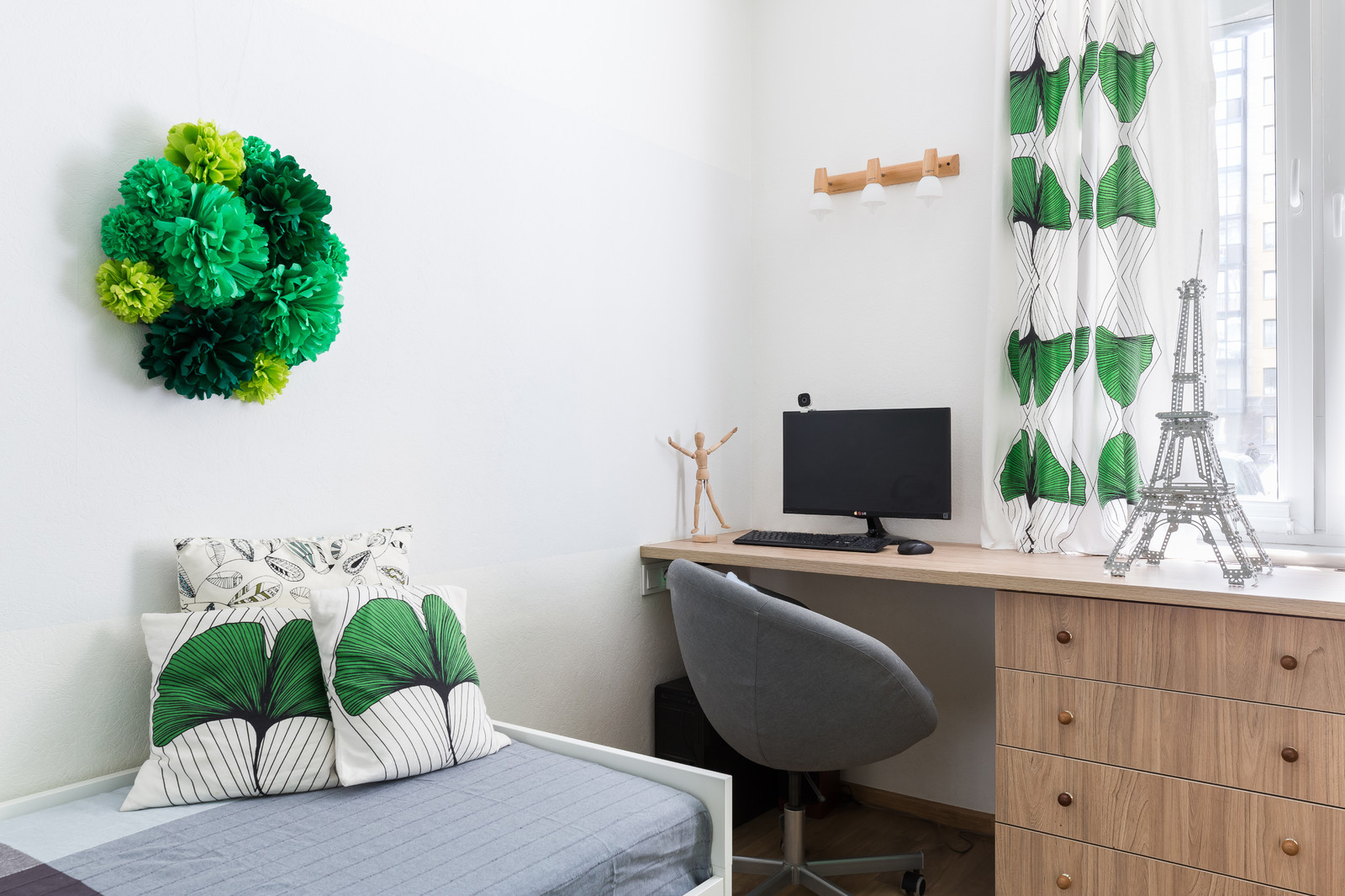 Однокомнатная квартира про проекту Александры Сафроновой