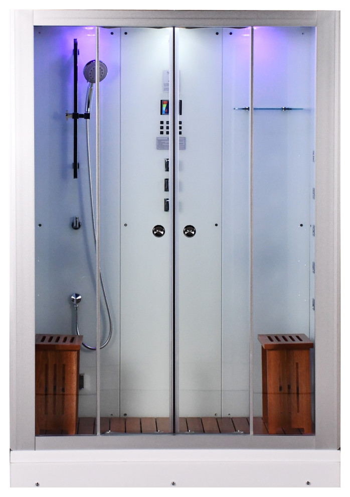 Platinum DZ972F8 Steam ShowerBlack Contemporary Steam Showers by