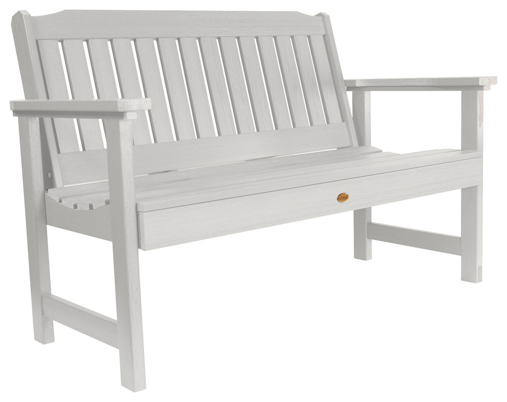 Lehigh Garden Bench, White, 4'