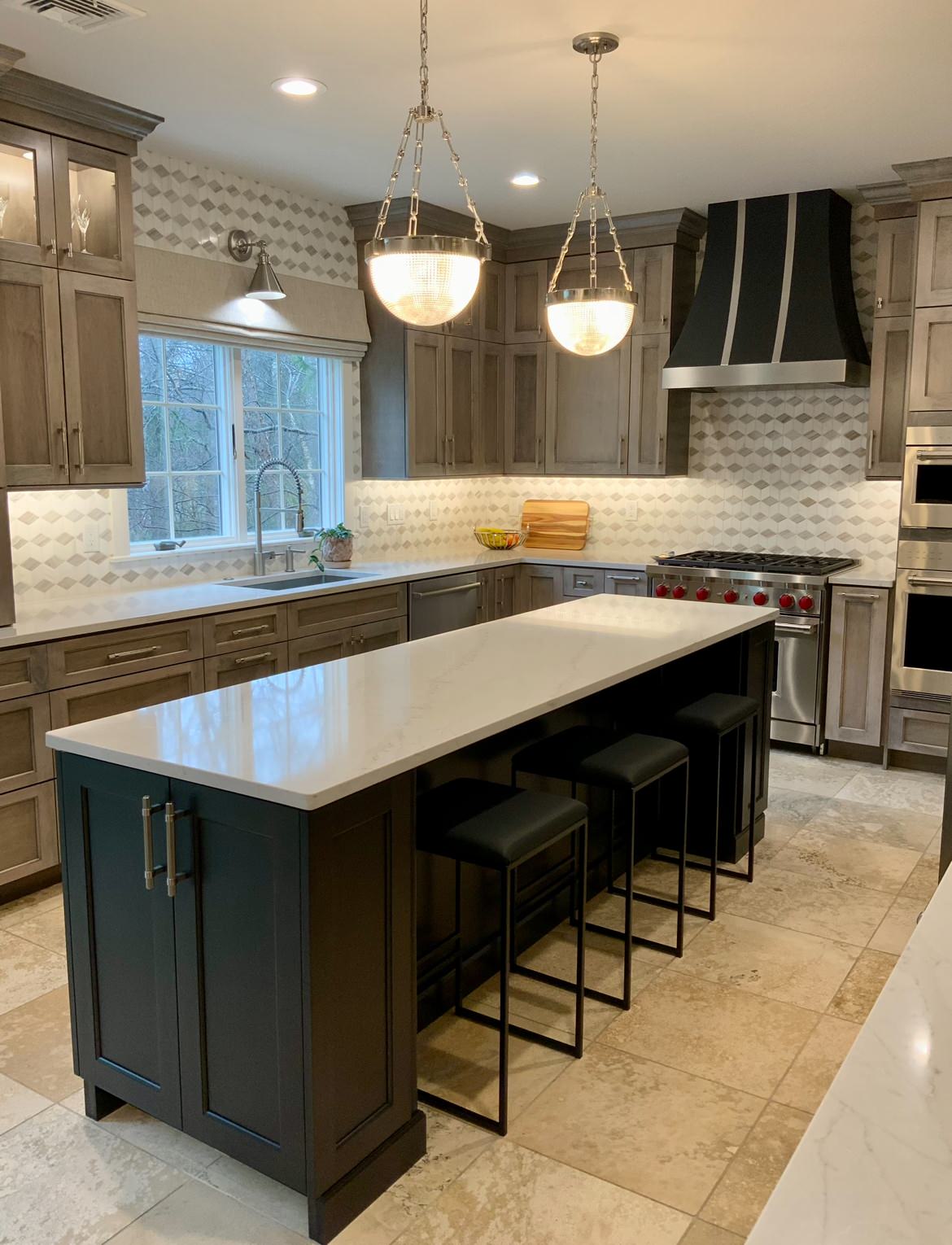 Inspiration for a transitional kitchen remodel in New York