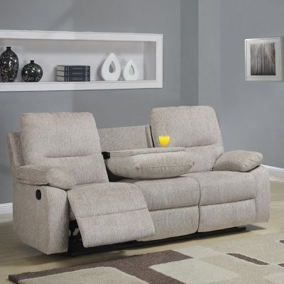 Aiden Chenille Reclining Sofa with Console