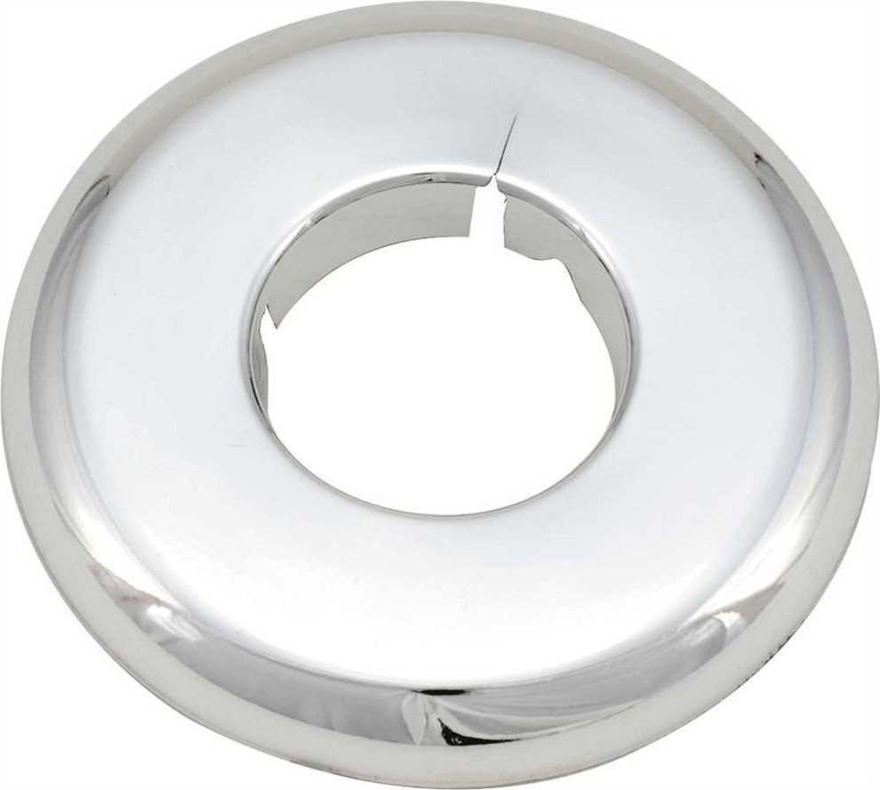 Proplus 231403 Split Escutcheon, 1" Ips, Chrome Plated Plastic