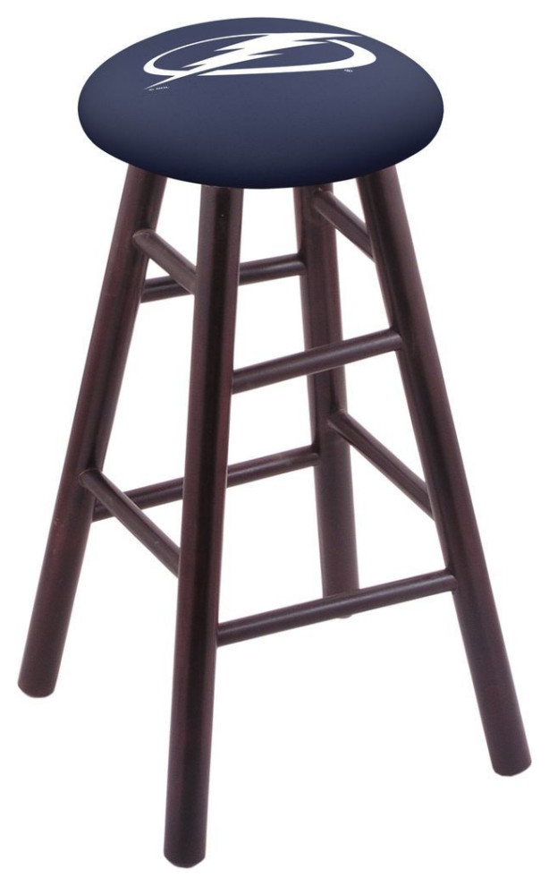 Holland RC Tampa Bay Lightning 24" Maple Counter Stool Dark Cherry
