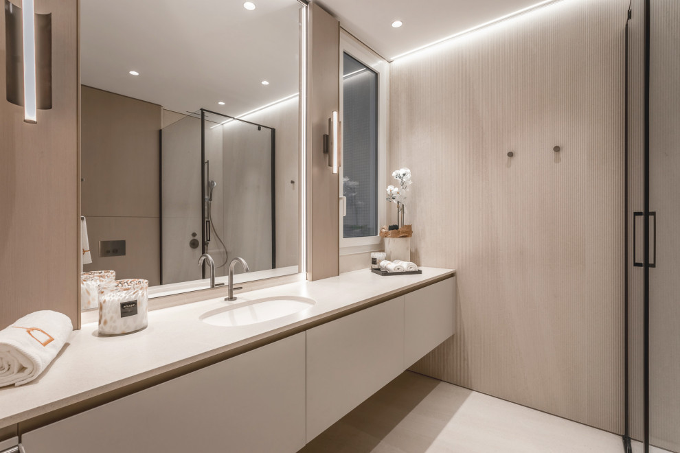 Fusion modern. Interior design of a villa in Monte-Carlo