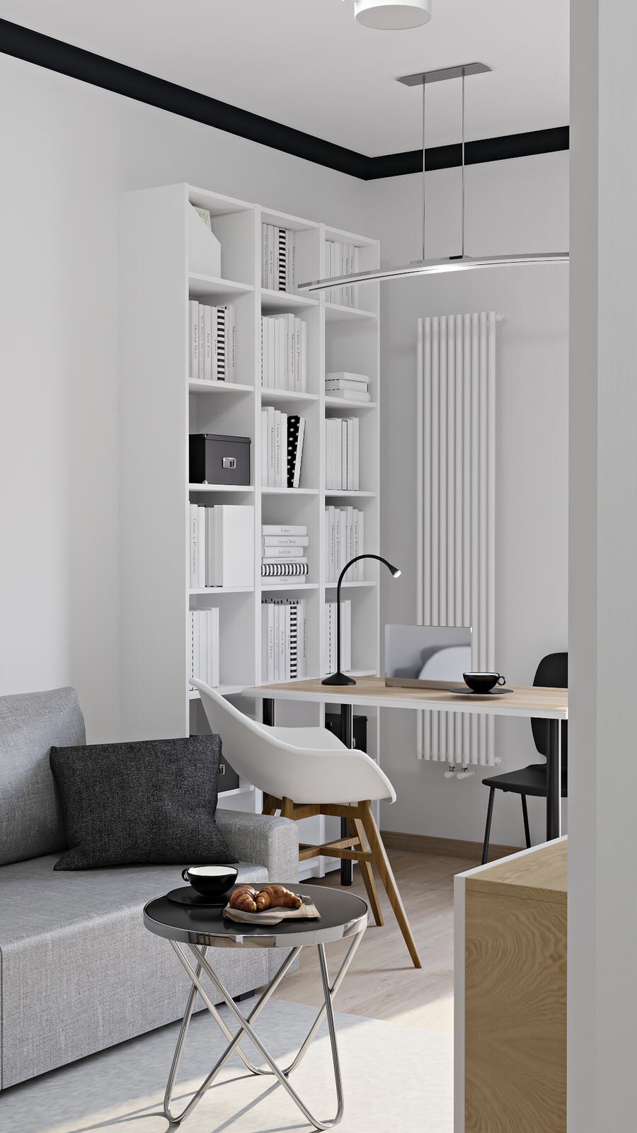 Евродвушка 34,5 кв.м для пары, которая работает на удаленке