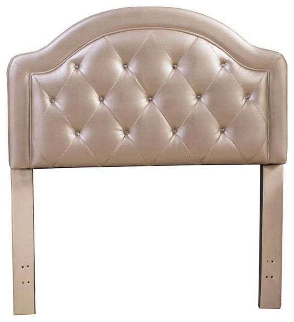 Karley Headboard Twin Headboard Frame Not Included Champagne Faux