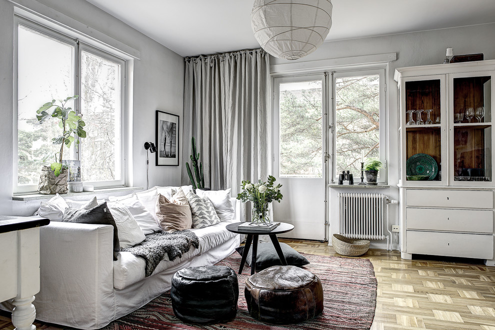 Photo of a scandinavian home design in Stockholm.