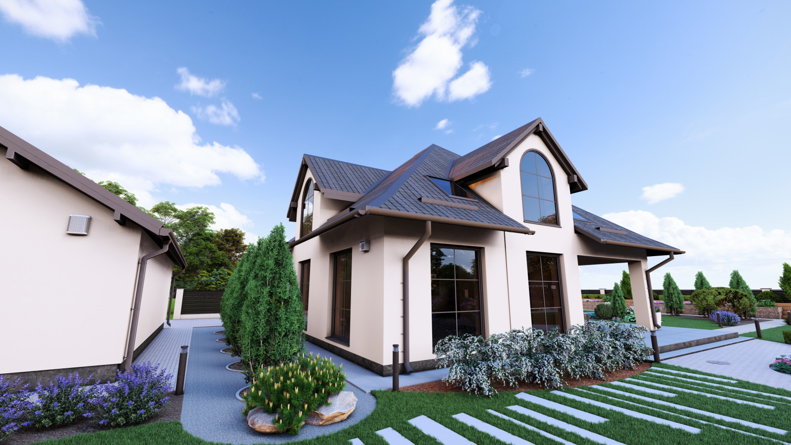 Ландшафтный проект загородного дома