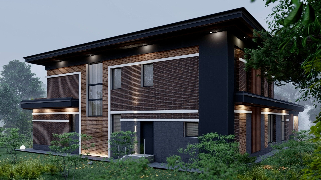 Проект загородного дома с банным комплексом