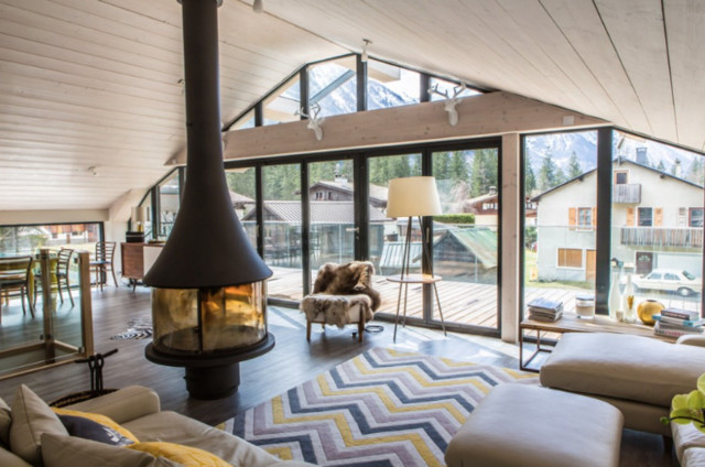 Chamonix Chalet scandinavian-living-room