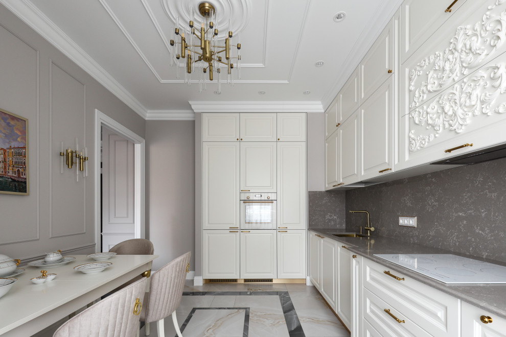 Реализованный дизайн-проект квартиры 90 кв.м.в стиле неоклассика