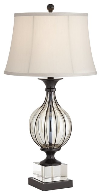 bronze and glass table lamps