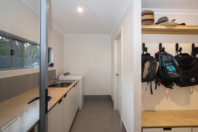 Contemporary laundry room in Perth.