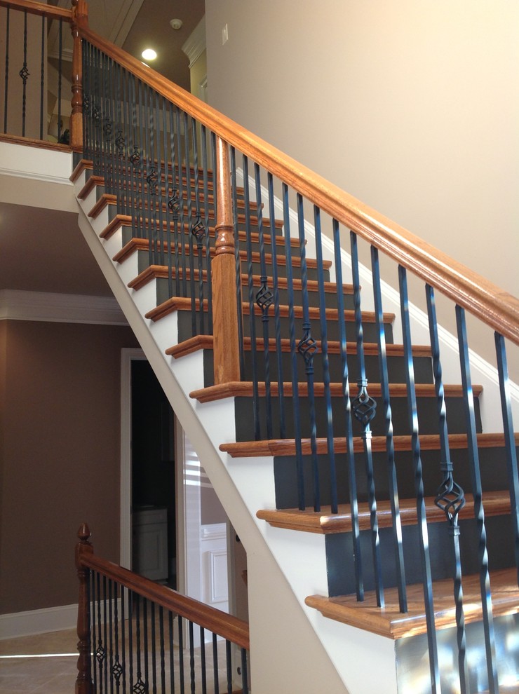 Example of a classic staircase design in Atlanta
