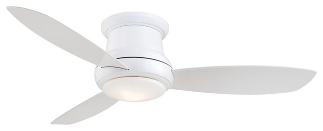 Minka Aire Concept Ii White 52 Flush Mount Ceiling Fan