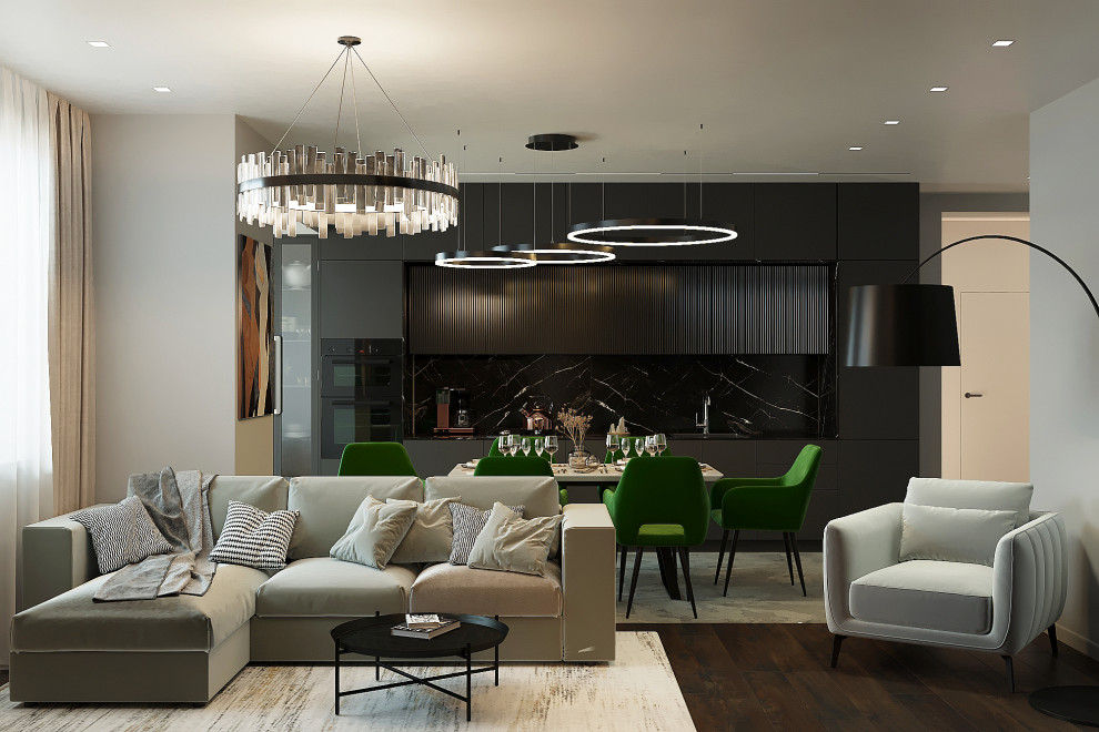 Двухуровневая квартира для молодой семьи