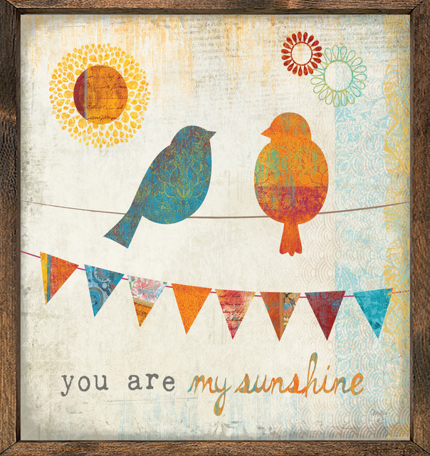 Birds And Sunshine Art Print 12 X12 Farmhouse Prints Birds And Sunshine Art Print