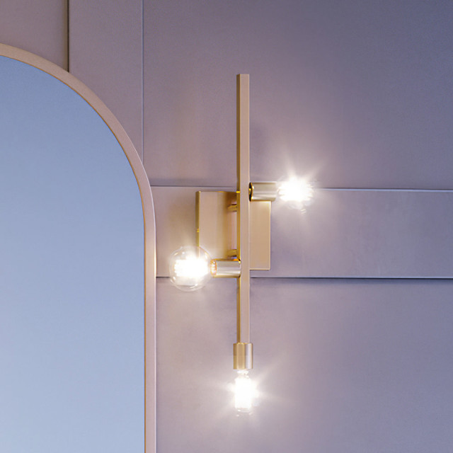 Luxury Mid- Century Modern Wall Sconce, Olde Brass, UEX2532 ...