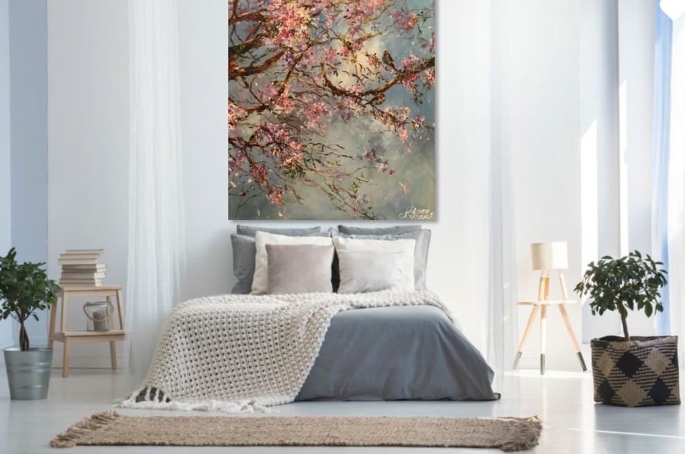 Спальня - Дизайн интерьера - Картины художницы Дианы Маливани (2)