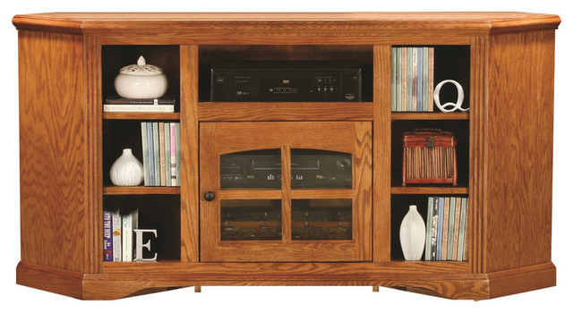 Eagle Furniture 63 Oak Ridge Thin Corner Entertainment Console