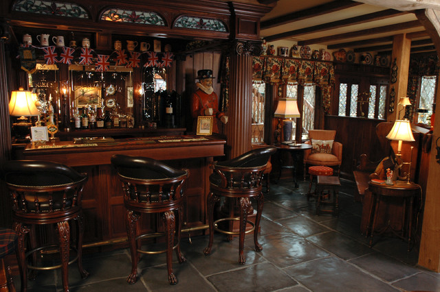 English Style Basement Pub Klassisch Hausbar