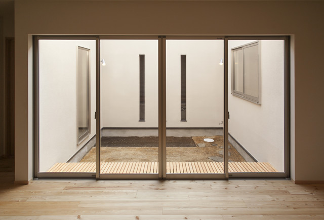今戸コートハウス minimalistisch-patio