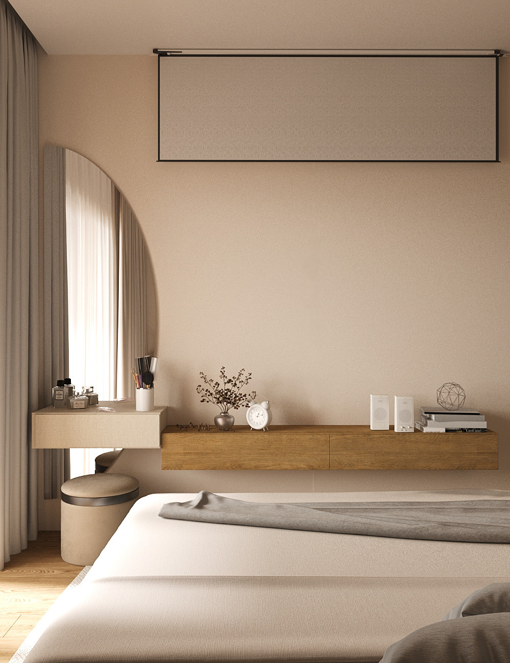 Спальня с проектором