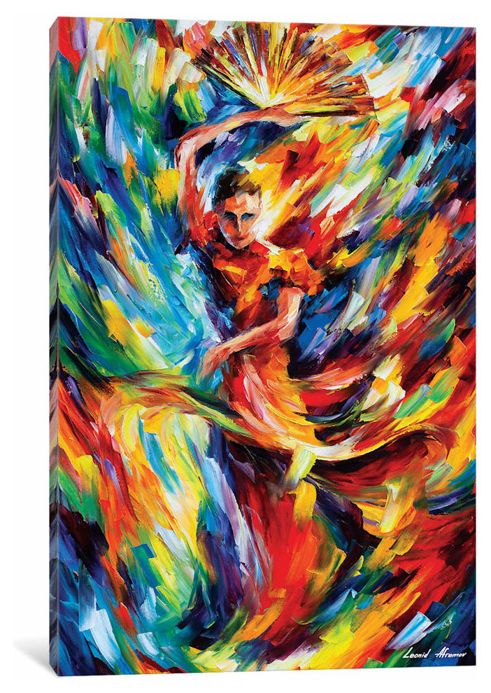 Flamenco by Leonid Afremov Canvas Print - Contemporary - Prints 