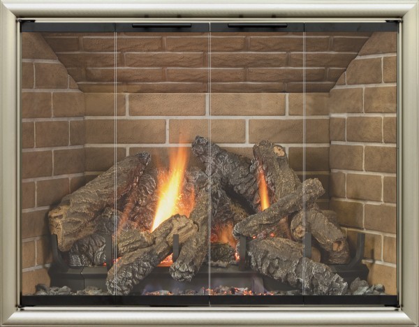Coronado Aluminum Stoll Fireplace Glass Door - Custom Product