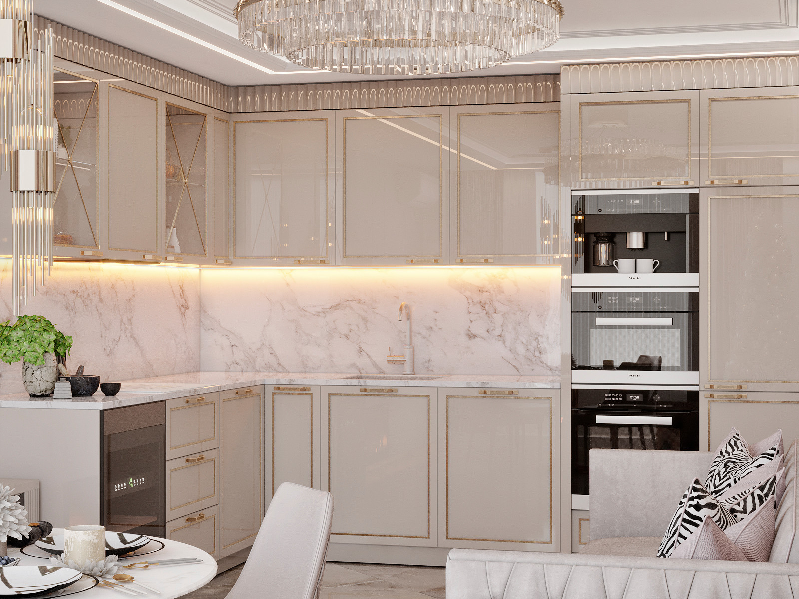 ДИЗАЙН ИНТЕРЬЕРА КВАРТИРЫ В ЖК СТОЛИЧНЫЕ ПОЛЯНЫ, 92 КВ.М