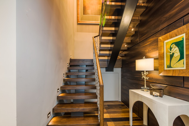 St. Petersburg Condo Rehab contemporary-staircase