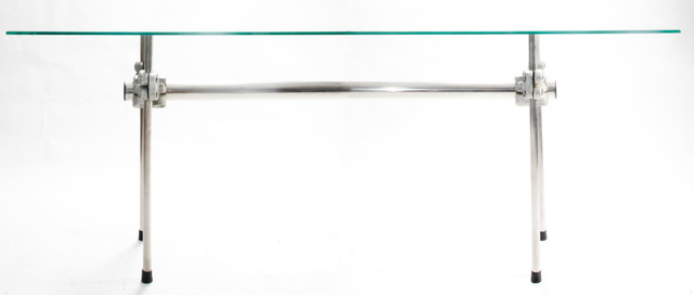 Design and Fabricate Custom Steel and Glass Table and Chair
