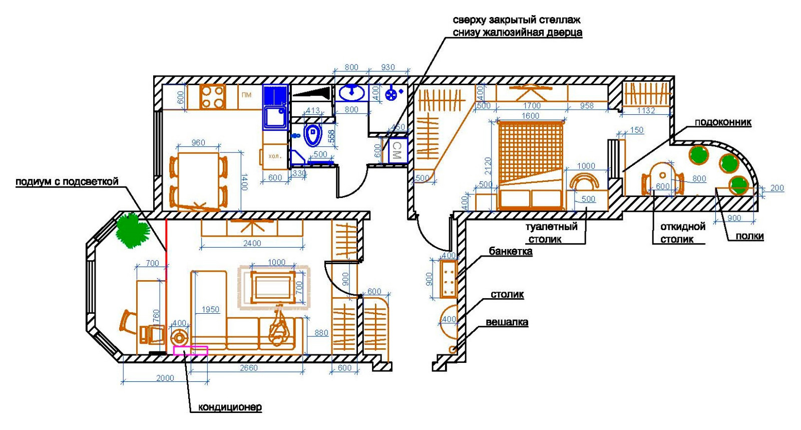 Квартира 62 м2 в панельном доме