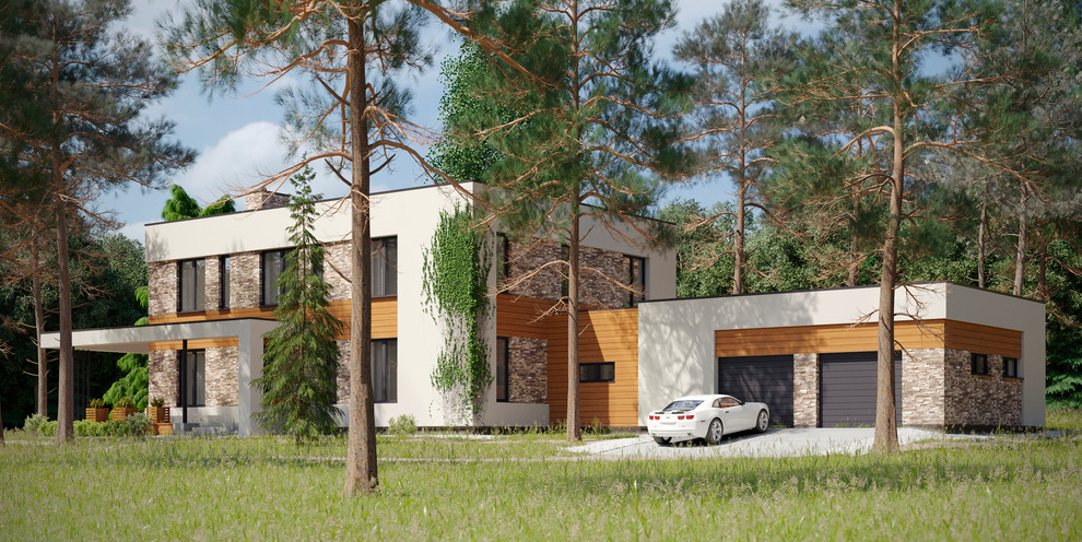 Проект дома в сосновом лесу