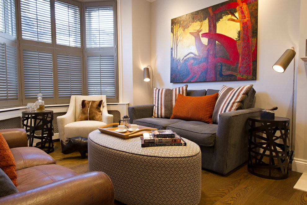 Open Plan Eclectic Living & Dining