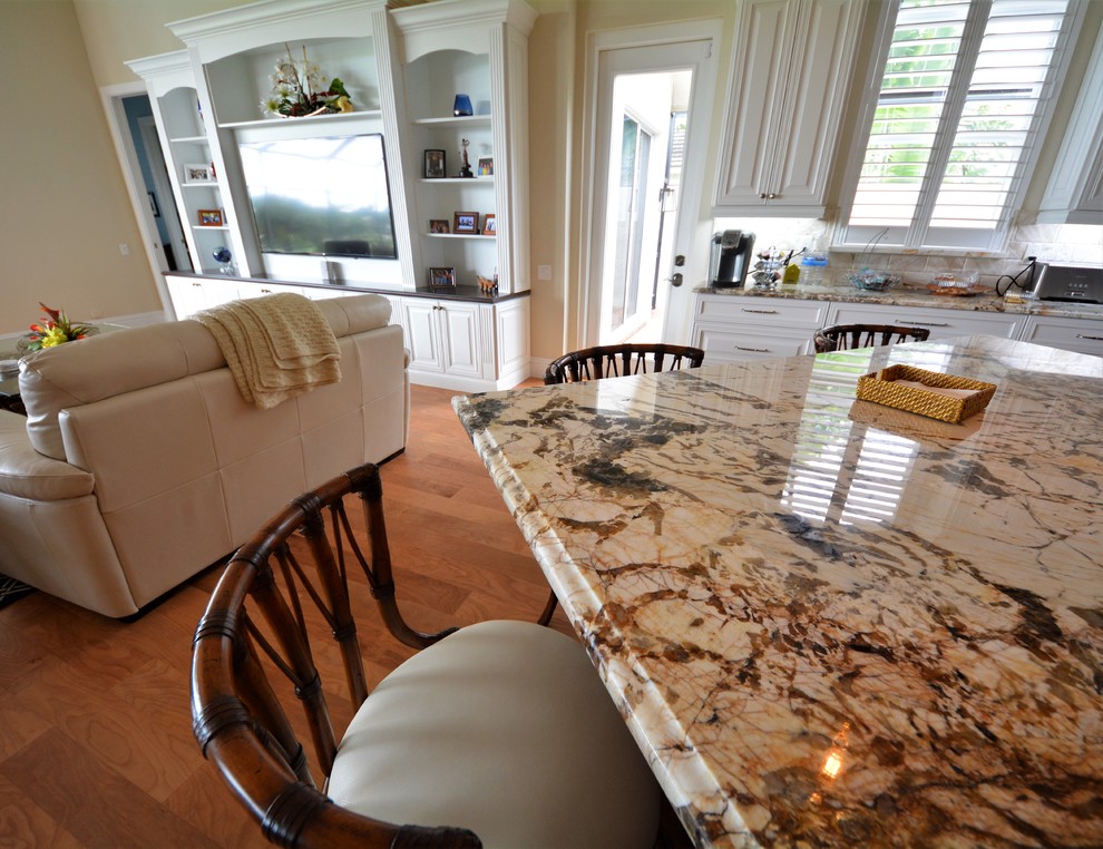Inspiration for a transitional kitchen remodel in Miami