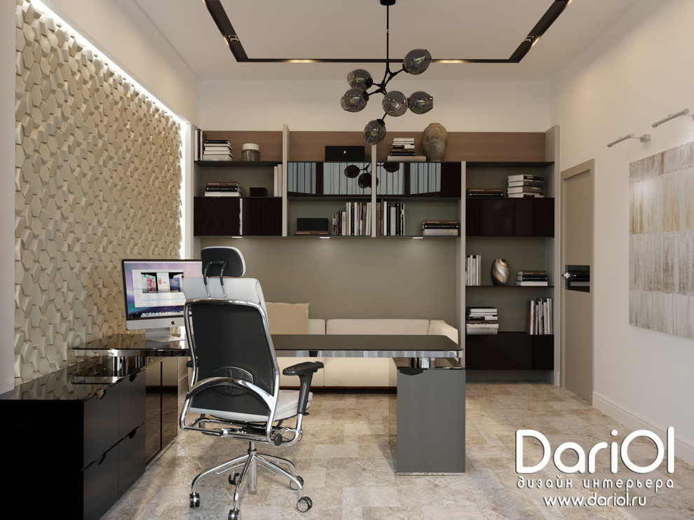Современный кабинет в частном доме
