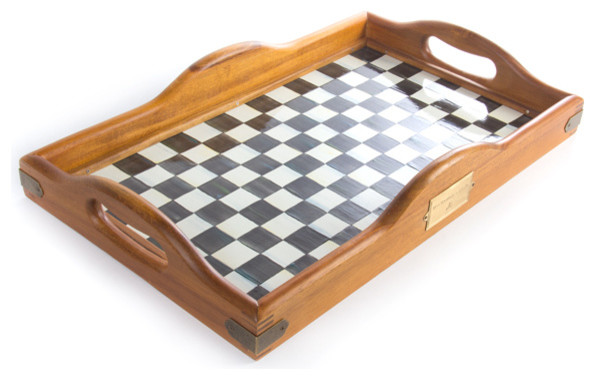 Courtly Check Hostess Tray - Large | MacKenzie-Childs