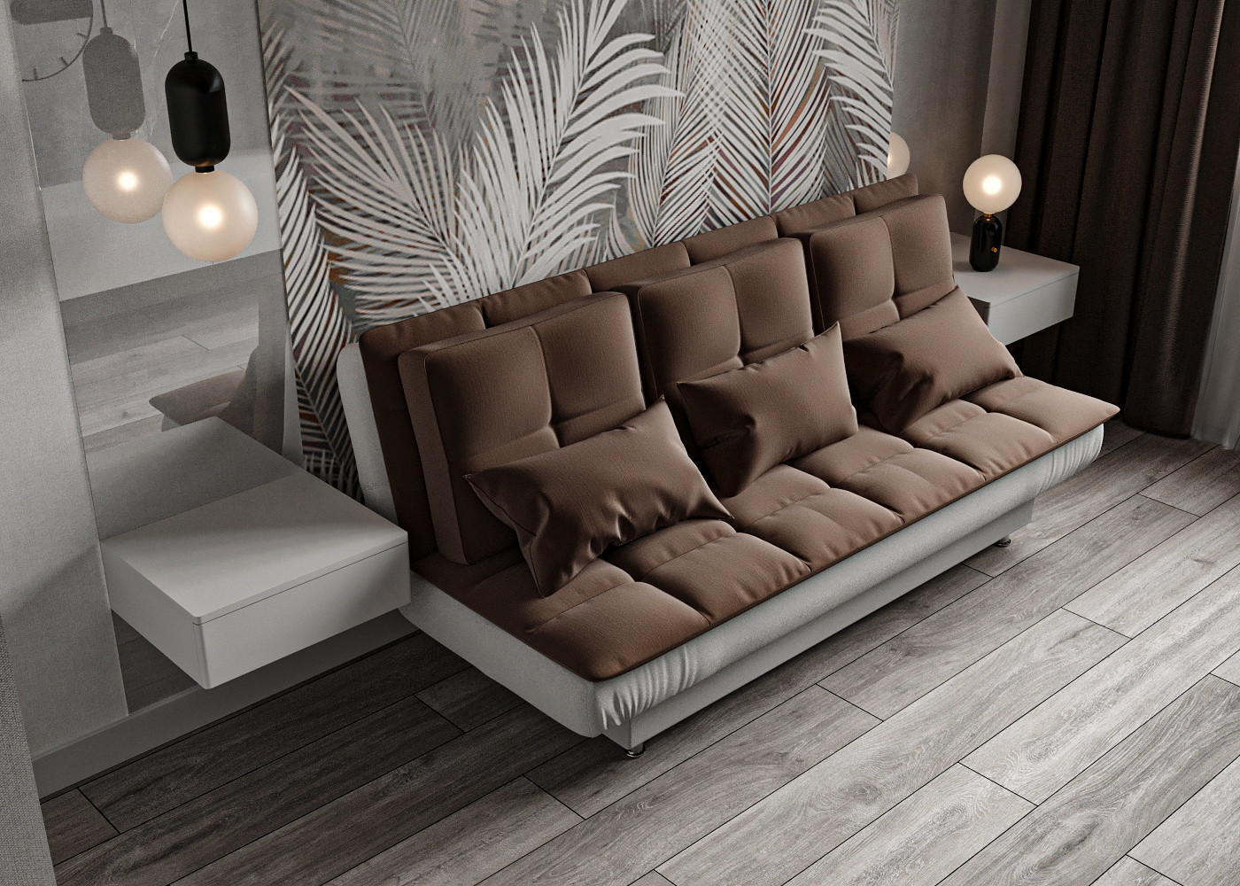 Минималистичная квартира с перетекающими гармоничными пространствами.