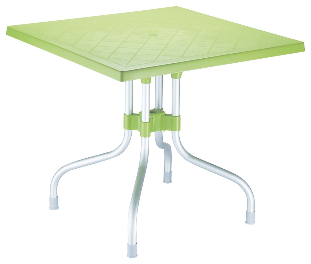 Compamia Forza Square Folding Table, Apple Green
